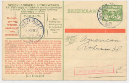 Spoorwegbriefkaart G. NS228 O - Locaal Te Amsterdam 1933 - Material Postal