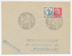 Cover / Postmark France 1950 Air Balloon  - Airplanes