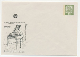 Postal Stationery Germany 1962 Stein Piano - Mozart House - Muziek