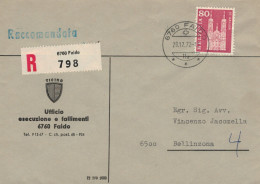 Reco Ufficio Esecuzione & Fallimenti 6760 Faido 1972 > Jacomella Bellinzona - St. Gallen - Storia Postale