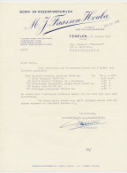 Brief Tegelen 1959 - Boomkwekerij - Rozenkwekerij - Pays-Bas