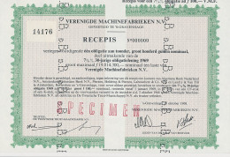 Specimen Recepis Den Haag 1968 - Perfin D.B. - De Bussy - Sin Clasificación