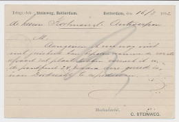 Briefkaart G. 29 Particulier Bedrukt Rotterdam - Belgie 1892 - Material Postal