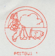 Meter Cut Netherlands 1973 Pig - Farmer - Fattoria