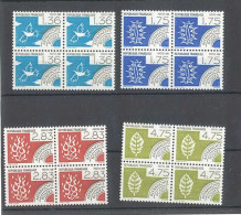 PREOBLITERE - Les 4 Eléments  - 4 Blocs De 4 Timbres Neufs Sans Trace De Charnière (Gomme Intacte) Yvert 198 à 201 - 1964-1988