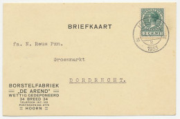 Firma Briefkaart Hoorn 1933 - Borstelfabriek  - Ohne Zuordnung