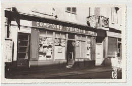 CARTE PHOTO MODERNE - COMPTOIRS D' EPICERIE FINE - FESTIVAL CHEMISIER - SIBLAN ? - MAGASIN DE CHAUSSURES - 2 SCANS - - A Identifier