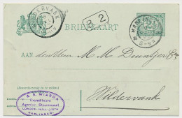 Firma Briefkaart Harlingen 1905 Stoomvaart London - Hull - Leith - Non Classés
