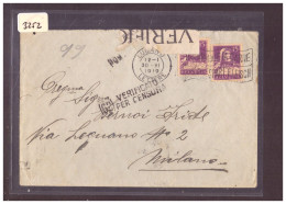 LETTRE CENSUREE POUR L'ITALIE - Lettres & Documents