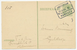 Treinblokstempel : Amsterdam - Nijmegen III 1934 - Unclassified