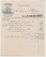 Nota Leeuwarden 1871 - Schip - Zeilmakerij - Touwwerken - Holanda