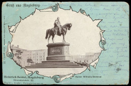 MAGDEBURG 1898 "Gruss Aus..." Kaiser Wilhem - Denkmal - Heinrich Seidel - Maagdenburg