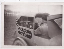 Photo Moto Sidecar Gillet  Avec Poste émetteur Téléphone & Télégraphe Et T S F Et Son Operateur RARE   Réf 30215 - Personas Anónimos