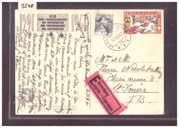 CARTE FETE NATIONALE 1941 - EXPRESS - Storia Postale