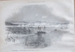 1884  Gravure  Le Caire  EN EGYPTE  Vue De SOUAKIM  Mer Rouge - Ohne Zuordnung