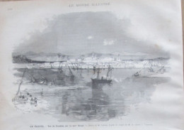 1884  Gravure  Le Caire  EN EGYPTE  Vue De SOUAKIM  Mer Rouge - Sin Clasificación