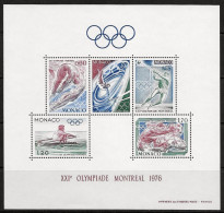 MONACO - JEUX OLYMPIQUES DE MONTREAL EN 1976 - BF 11 - NEUF** MNH - Blocks & Sheetlets