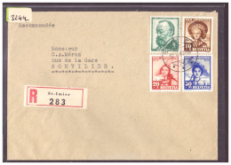 LETTRE AVEC SERIE TIMBRES PRO JUVENTUTE 1940 - Covers & Documents