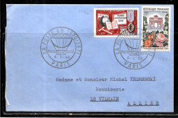 K52 - N° 1189 Et 1190 SUR LETTRE DE PARIS DU 06/02/59 - 1921-1960: Periodo Moderno