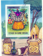 GUINEA - BISSAU 1976 -BLOC SCHAMANISMUS - USED - CTO - Autres & Non Classés