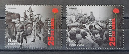 2014 - Portugal - 40 Years Of 25th April Revolution - MNH - 2 Stamps + Souvenir Sheet Of 1 Stamp - Unused Stamps