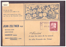 LETTRE A ENTÊTE - CHAMBESY GENEVE - EDITIONS D'ART JEAN ZELTNER Fils - Brieven En Documenten