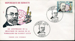 X0376 Djibouti, Fdc 1982 Dr. Robert Koch Centenary Discovery Tubercolosis TBC - Otros & Sin Clasificación