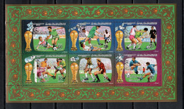 Libya 1986 Football Soccer World Cup, Space Sheetlet + 2 S/s MNH - 1986 – Messico