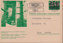 1968, Ganzsache Zum: SBB57 F., 001 Bestmögliche Raumnützung ⵙ Flagge: Auch Heute: Notvorrat! - Stamped Stationery