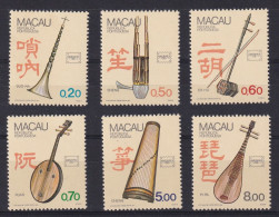 Macau Macao 1986 Musical Instruments Set. MNH - Neufs