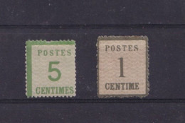 TIMBRES DE 1870 ALSACE LORRAINE N° 1 ET 4 NEUFS* SANS GARANTIE.A VOIR DE PRES - Nuovi