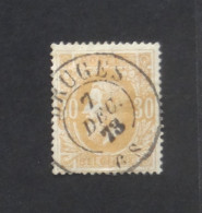 33 Avec Belle Oblitération Double Cercle Bruges - 1869-1883 Leopold II.