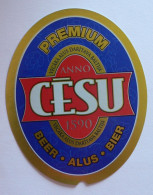 ETIQUETTE CESU PREMIUM BEER - ALUS - - Bier