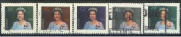 CANADA - 1985, QUEEN ELIZABETH II STAMPS SET OF 5, USED. - Used Stamps