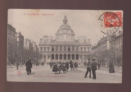 CPA - 42 - St-Etienne - Hôtel-de-Ville - Animée - Circulée En 1908 - Saint Etienne