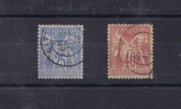 TIMBRES OBLITERES N° 68 ET 70.TYPE 1. COTE 130 EURO. BEL ETAT - 1876-1878 Sage (Typ I)