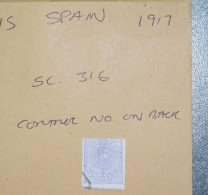 SPAIN  STAMPS  Alfonso Control Numbers  1917  ~~L@@K~~ - Gebruikt