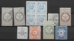 Royaume De Corée Douze Timbres Anciens */oblitérés 1895/1905. B/TB - Corée (...-1945)