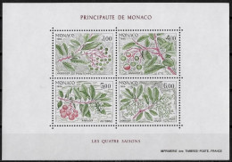 MONACO - LES QUATRE SAISONS DE L'ARBOUSIER - BF 36 - NEUF** MNH - Blocchi