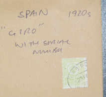 SPAIN  STAMPS  Alfonso Control Numbers  1920s ~~L@@K~~ - Oblitérés