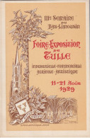 TULLE : Carte Illustrée Annonçant La FOIRE - EXPOSITION De 1929. (TTB) - Tulle