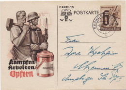 2 WHW Kriegs Postkarte - Kämpfen Arbeiten Opfern - Guerre 1939-45