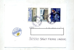 Lettre Cachet Marly Sur Europa Espace - Handstempels