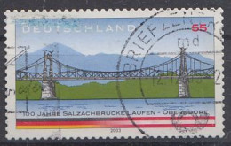 Deutschland Mi.Nr.2345  100 Jahre Salzachbrücke Laufen-Oberndorf - Oblitérés