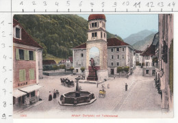 Altdorf - Dorfplatz Mit Telldenkmal (1908) - Altdorf