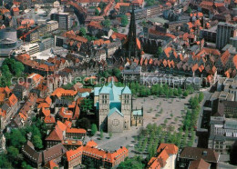 73541943 Muenster Westfalen Fliegeraufnahme Mit Dom Und St. Lambertikirche Muens - Muenster