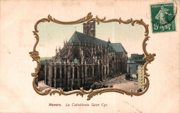 K0405 - NEVERS - D58 - La Cathédrale Saint Cyr - Carte Gaufrée - Nevers