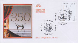 Enveloppe  FDC   1er  Jour   FRANCE    350  Ans    OPERA   NATIONAL   DE    PARIS    2019 - 2010-2019