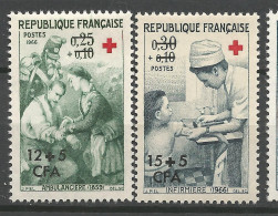 REUNION Croix Rouge N° 370 Et 371 NEUF** LUXE SANS CHARNIERE NI TRACE / Hingeless  / MNH - Unused Stamps