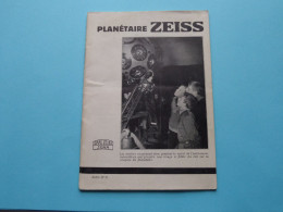 Planétaire ZEISS > CARL ZEISS - JENA ( Edit.: O. V. 31 > Imp. Allemagne ) 23 Pag./ Form 14,5 X 10,5 Cm.( Sehen SCANS ) ! - Jena